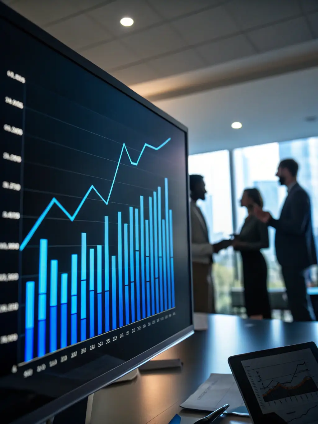 A graph showing improved ROI after implementing Ads Ankara's Google Ads consultancy services, demonstrating tangible results.